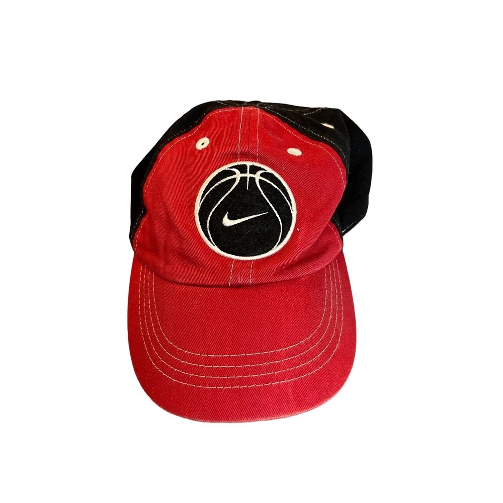 Nike Boys' Cotton Baseball Cap - Black & Red Sizes 0-24 Months, Boys